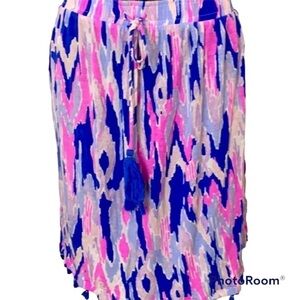 LILLY PULITZER Tassel Mini Skirt Too Many Print S